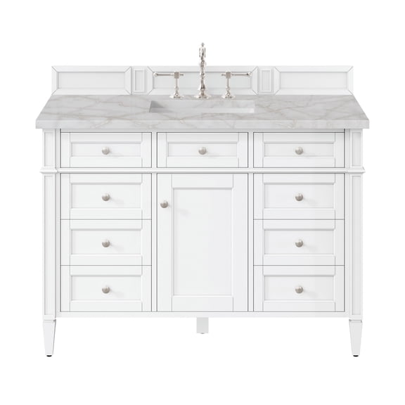 James Martin Vanities 655-V48-3Vsl Brittany 48" Free Standing Single Basin Poplar Wood