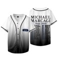 thumbnail image 1 of Michael Marcagi 2025 Tour Dates Baseball Jacket Cosplay V-neck Short Sleeve T-shirts,S,Style 4, 1 of 5
