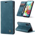 thumbnail image 1 of Funda de cuero para Samsung Galaxy A31, funda tipo cartera de cuero, diseño clásico con ranura para tarjetas y cierre magnético, funda plegable para Samsung Galaxy A31, 1 of 7