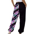 thumbnail image 4 of Zylanna Women's Sweatpants with Pockets, Elastic Waist Love Print Baggy Soft & Warm Casual Wide Leg Pants for Women Multicolor, 4 of 4