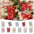 thumbnail image 2 of Butterfly Decorations 3 Piece Silver Glitter Sheer Mesh Design Christmas Tree Ornaments for Holiday Wedding Party Home Decor, 2 of 6