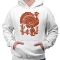 thumbnail image 2 of Country Western Turkey Hoodie Sweatshirt Unisex Large White, 2 of 5