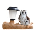 thumbnail image 1 of Estatua solar de jardín con forma de animal y linterna LED, figura de árbol para montar en la pared. Búhos, 1 of 9