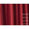 thumbnail image 4 of 3S Brother's Extra Long Room Darkening 204" Length Faux Velvet Red Curtain Drapes - Hanging Back Tab 5-25 Feet Custom Made ( 1 Panel ) - Made in Turkey (52"Wx204"L), 4 of 7