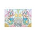 thumbnail image 4 of MKHERT Cartoon Mermaid with Gold Fish in Underwater World Placemats Table Mats for Dining Room Kitchen Table Decoration 12x18 inch,Set of 6, 4 of 4