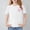 White, variant on Amidoa Girls Short Sleeve Crewneck Summer Graphic T Shirts Casual Kids Tops Black Size 5T