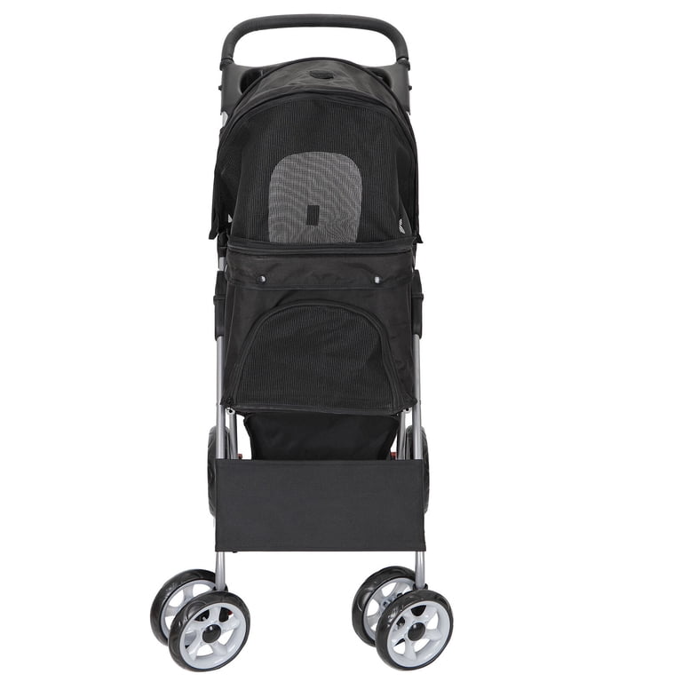 ZenStyle Foldable Dog Stroller with Detachable Carrier, Black photo 6