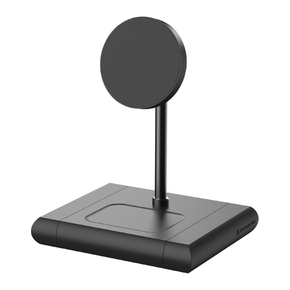 Scosche BL2MQ BaseLynx 2.0 2-in-1 Magnetic Qi2 Wireless Charging Stand for MagSafe iPhones & AirPods
