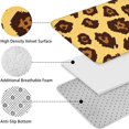 thumbnail image 5 of Yellow and Brown Of Leopard Print Bathroom Rugs Sets 3 Piece,Toilet Cover Set,Absorbent Non Slip Bathroom Mats Sets with U-Shaped Contour Rug Toilet Rug Set, 5 of 5