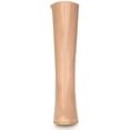 thumbnail image 2 of DARING DIVA Women's Round Toe Block Heels Knee High Boots Nude 7, 2 of 6