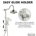 thumbnail image 5 of Boyel Living 8 in Shower System Bathroom Wall Mounted Rainfall Shower Head with Handheld Shower,Explicitly fitted 2-function Luxury Shower Faucet Set in Brushed Nickel, 5 of 10