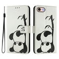 thumbnail image 2 of TECH CIRCLE for iPhone SE (3rd/2nd Generation) / iPhone 8/7 Case (4.7-Inch), Cute Cartoon Flip Wallet Phone Case with Lanyard, Built-in Card Slots & Stand Function, Portable Lightweight Cover, Panda, 2 of 3