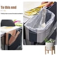 thumbnail image 2 of Foldable Trash Can for Kitchen Cabinet Door, 6L Capacity, White, 2 of 6