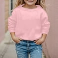 thumbnail image 5 of Hjtefg Kids' Pullover - Long Sleeve Crewneck Sweatshirt, Warm Sporty Top for Boys & Girls,Color: Pink Size: 6-7 Years, 5 of 7