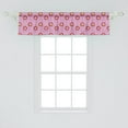 thumbnail image 2 of Ambesonne Abstract Window Valance, Quirky and Floral Pattern of Circular Flowers and Halftone Dots, Curtain Valance for Kitchen Bedroom Decor with Rod Pocket, 54" X 12", Pale Fuchsia and Multicolor, 2 of 3