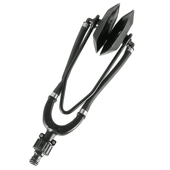 Uonlytech Engine Muffs Outboard Motor Flusher Black Stainless Steel 1Set Water Flow Control