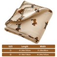 thumbnail image 3 of Cotton Blanket Cartoon Style Dachshund Blanket for Bed Sofa Throw Blankets Double-layer Gauze Blankets, 3 of 7
