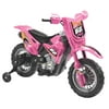 6V Dirt Bike Battery-Operated Ride-On, Pink