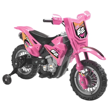 6V Dirt Bike Battery-Operated Ride-On  Pink