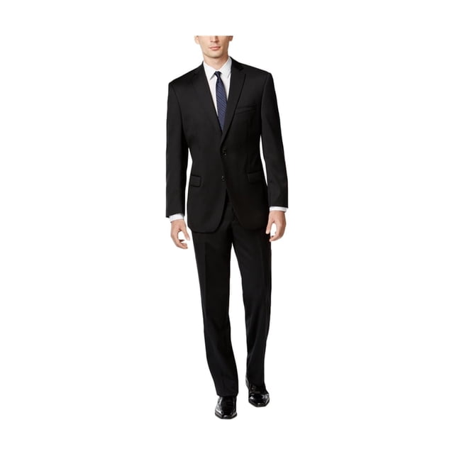 Calvin Klein Costume Formel Moderne à Deux Boutons pour Hommes, Noir, 46 Régulier / 40W x 32L