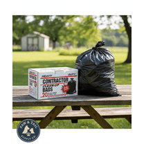 Primrose Plastics Contractor Trash Bags 42Gal Heavy Duty 3 Mil Black 20PACK