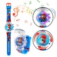 thumbnail image 1 of Montre Dessin Animé pour Enfants avec Lumières Clignotantes, Toupie Musicale, Couvercle Rabattable, 1 of 1