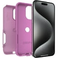 thumbnail image 5 of OtterBox iPhone 15 Pro Max Only - Commuter Series Case - Run Wildflower Pink - Slim & Tough - Pocket-Friendly - with Port Protection - Non-Retail Packaging, 5 of 5