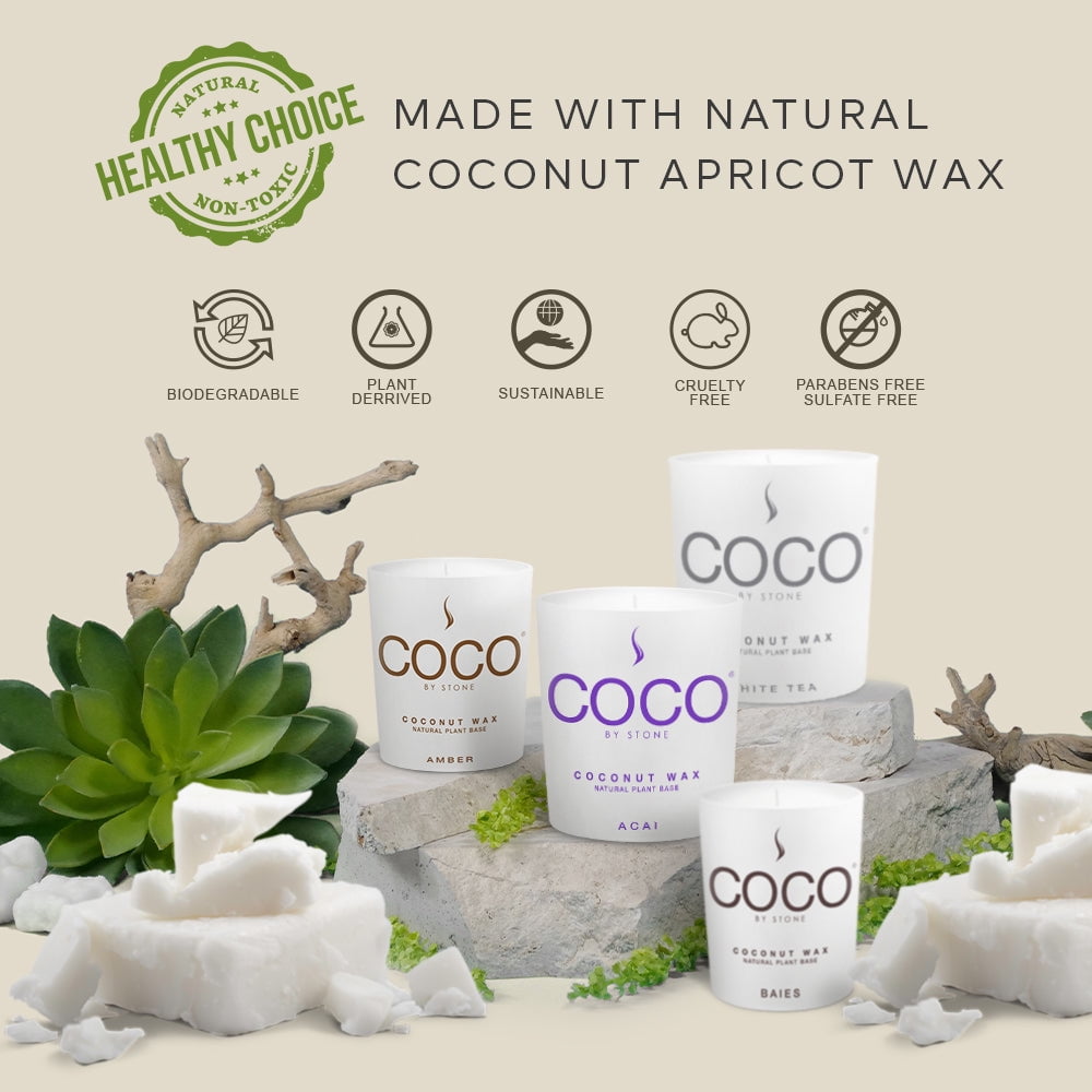 Stone Candles COCO11BC Coconut Candle - Thumbnail 3