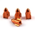 thumbnail image 1 of 4pcs Tire Valve Stem Caps Professional Covering Accessories Modified Components Solid Color Wheel Air Cover Replacement Orange, 1 of 6