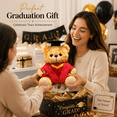 thumbnail image 2 of Graduation Teddy Bear Plush Toy 9.84in – Soft Stuffed Animal with Cap, Diploma & Colorful Graduation Robe – Cute Graduation Gift, Keepsake, Party Decor for Kids & Teens, 2 of 7