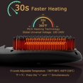 thumbnail image 3 of Ionic Hair Straightener Brush by COOLKESI, 30s Fast MCH Ceramic Heating Hair Straightening Brush with Anti Scald Feature, Auto-Off & Dual Voltage, Portable Frizz-Free Silky Electric St, 3 of 7
