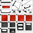 thumbnail image 3 of Noble House 17" 4-Level Multi-functional Diagnostic Trolley, Car Equipment Cart with Locking Cabinet, Black & Red, 3 of 12