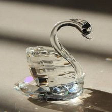 Optical Crystal Prism Lake Swan Figurine