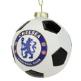 thumbnail image 4 of Tree Buddees x Chelsea F.C. Official Football Club Bauble Limited Edition Christmas Ornament - Glass Soccer Ball, 4 of 7