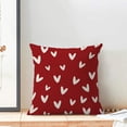 thumbnail image 3 of Valentine''s Day Pillow Covers 18x18 Set of 2, Love Heart Red Throw Pillow Covers Valentine''s Day Decorative Pillowcase Valentine''s Day Decor for Home Couch Sofa Outdoor, 3 of 6