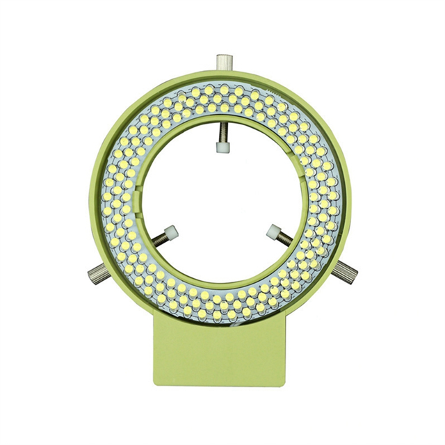 Lámpara Iluminadora de Luz Anular LED Ajustable de 144 para Microscopio Estereoscópico Industrial, Adaptador de Lupa para Cámara, Enchufe Estadounidense
