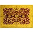 thumbnail image 1 of Ahgly Company Indoor Rectangle Oriental Yellow Traditional Area Rugs, 8' x 10', 1 of 4