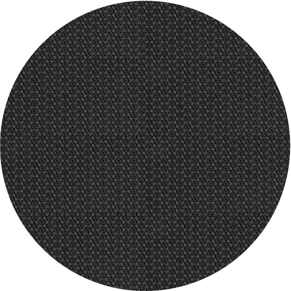 Ahgly Company Indoor Round Patterned Midnight Gray Area Rugs, 6' Round