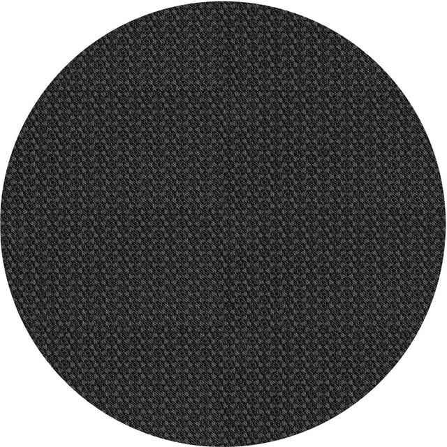 Ahgly Company Tapis Rond Lavable en Machine Intérieur Transitionnel Gris Minuit, 5 Pieds Rond
