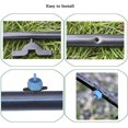 thumbnail image 3 of 100 Pack 1/2 GPH Drip Emitters Pressure Compensating Irrigation Drippers 2L/H Irrigation Emitter Sprinkler Drippers Connect 4mm/7mm Hose for Home Gardening Vegetables (Blue), 3 of 4