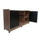 thumbnail image 3 of Mueble Credenza para TV con Ruedas Minimalista (Nogal Neo/Negro Mate) DECOMOBIL CREDENZA DECOMOBIL, 3 of 5