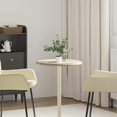 thumbnail image 1 of vidaXL Table de Chevet Crème Ø50x2.5 cm Marbre, 1 of 5
