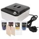 thumbnail image 1 of Kit de depilación con cera para hombres y mujeres, máquina de fusión de cera sólida, depilación corporal, enchufe europeo de 220V, 8 Uds., 1 of 5