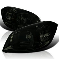 Spec-D Tuning Chrome Smoke Headlights Compatible with 2005-2010 Chevy Cobalt, 2005-2006 Pontiac Pursuit, 2007-2009 Pontiac G5, L R Pair Head Light Lamp Assembly