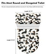 thumbnail image 5 of HELLHERO Dachshund Paw Prints Elastic Edge Easy to Clean Set of 2 with Fits All Toilet Shapes Toilet Seat Cover Replacement Toilet Seat Covers Set Machine Washable, 5 of 5