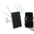 thumbnail image 4 of Solar Powered 4G LTE Modem Router, 12W 300Mbps Solar WiFi 6 Extender with SIM Card Slot, 18000 MAh Battery 150M Long Range IP66 Rain Proof for Camping, RV Outdoor, 4 of 7