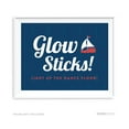 thumbnail image 1 of Glow Sticks, Light Up The Dance Floor Nautical Ocean Adventure Wedding Party Signs, 1 of 1