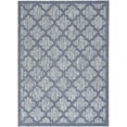 thumbnail image 4 of Nourison Easy Care Indoor/Outdoor Denim Blue 6' x 9' Area Rug, Moroccan, Trellis, Bedroom, Living Room, Backyard, Deck, Patio, Easy Clean, Non Shedding, 4 of 10