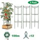 thumbnail image 1 of Garden Balcony Climbing Frame & Flower Pillar - Tomato & Cucumber Vegetable Support Bracket with Connecting Rods for Plants, 1 of 5