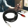 thumbnail image 3 of Cable De 3,5 Mm A 2 , Cable Divisor , Cable Extensible De Sonido HiFi Chapado En Oro Para TV Para Altavoz, 3 of 7